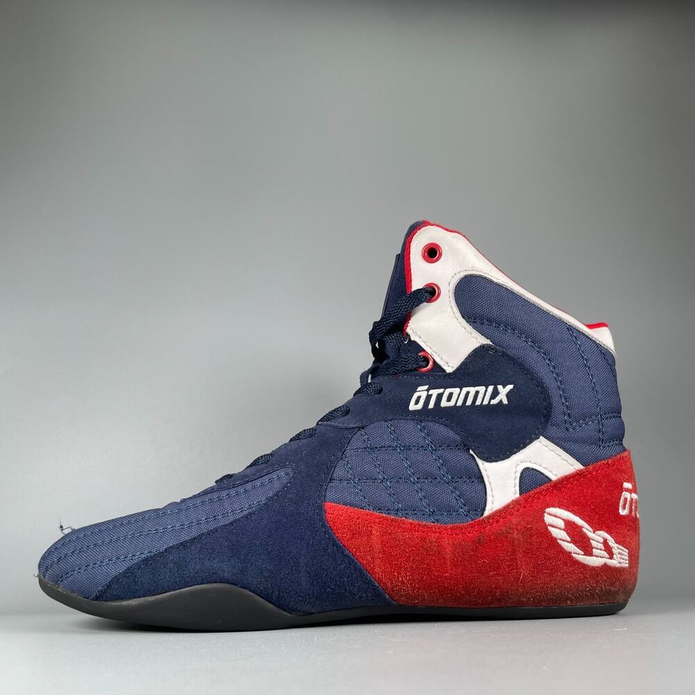 Otomix Stingray Men's 9.5 Red Blue Bodybuilding Comfort Shoes Gym Sneakers GUC